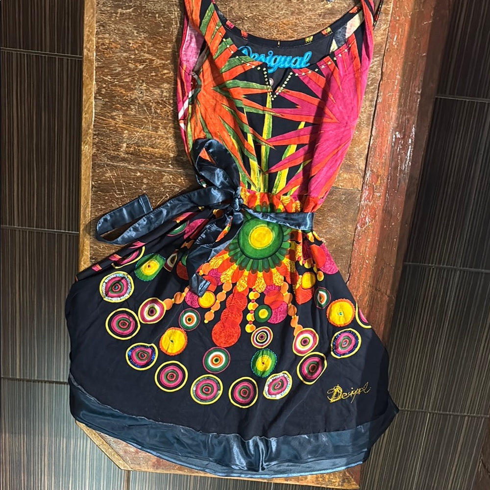 Desigual Colorful Sleeveless Dress